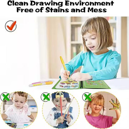 🎨 Magic Water Book Board with Magic Water Pen
