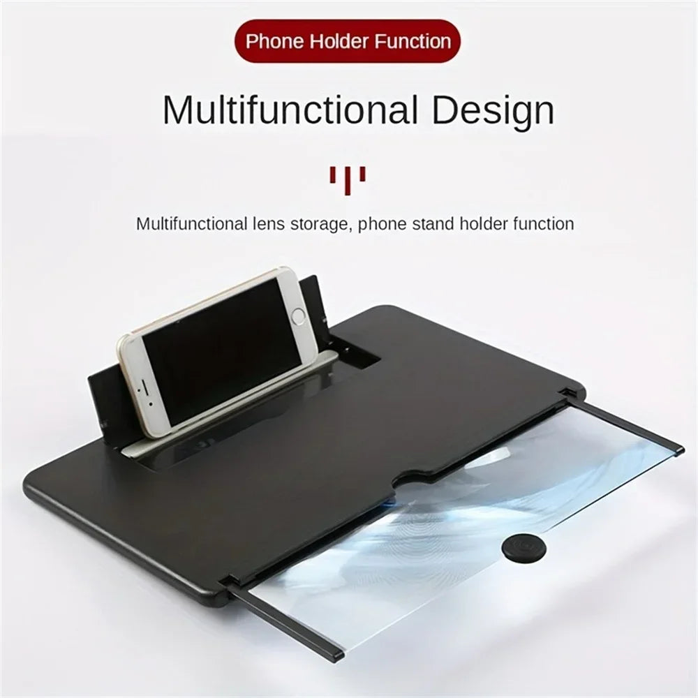 Screen Magnifier Amplifier Phone Holder Projector for All Smartphones