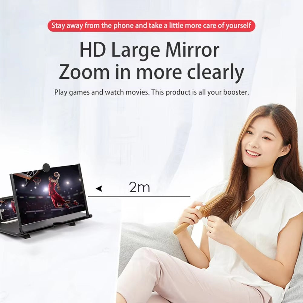 Screen Magnifier Amplifier Phone Holder Projector for All Smartphones